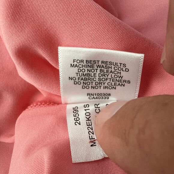 Peter Millar Men's Short Sleeve Summer Comfort Golf Polo Shirt Salmon Pink Large - Picture 9 of 14